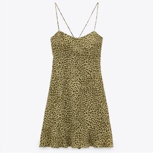 knee length dresses for ladies Mini Dress Leopard Zara Dress Size 2